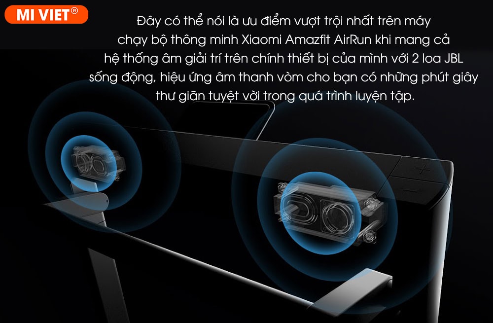 Máy chạy bộ thông minh Amazfit AirRun - Bản quốc tế Tích hợp 2 loa JBL