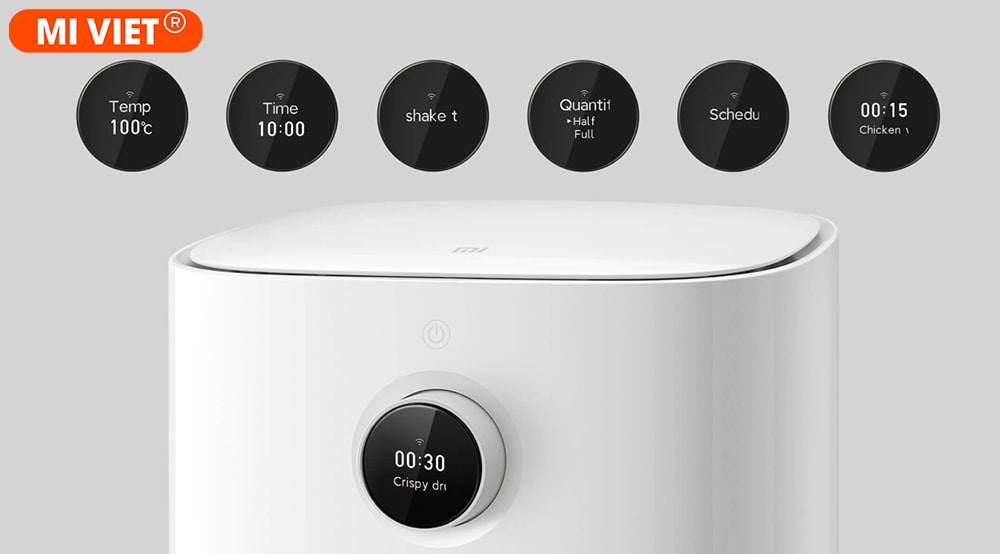 Nồi chiên không dầu Xiaomi Mi Smart Air Fryer 3.5L (Trắng) Xiaomi Mi Smart Air Fryer 3.5L sử dụng màn hình Oled