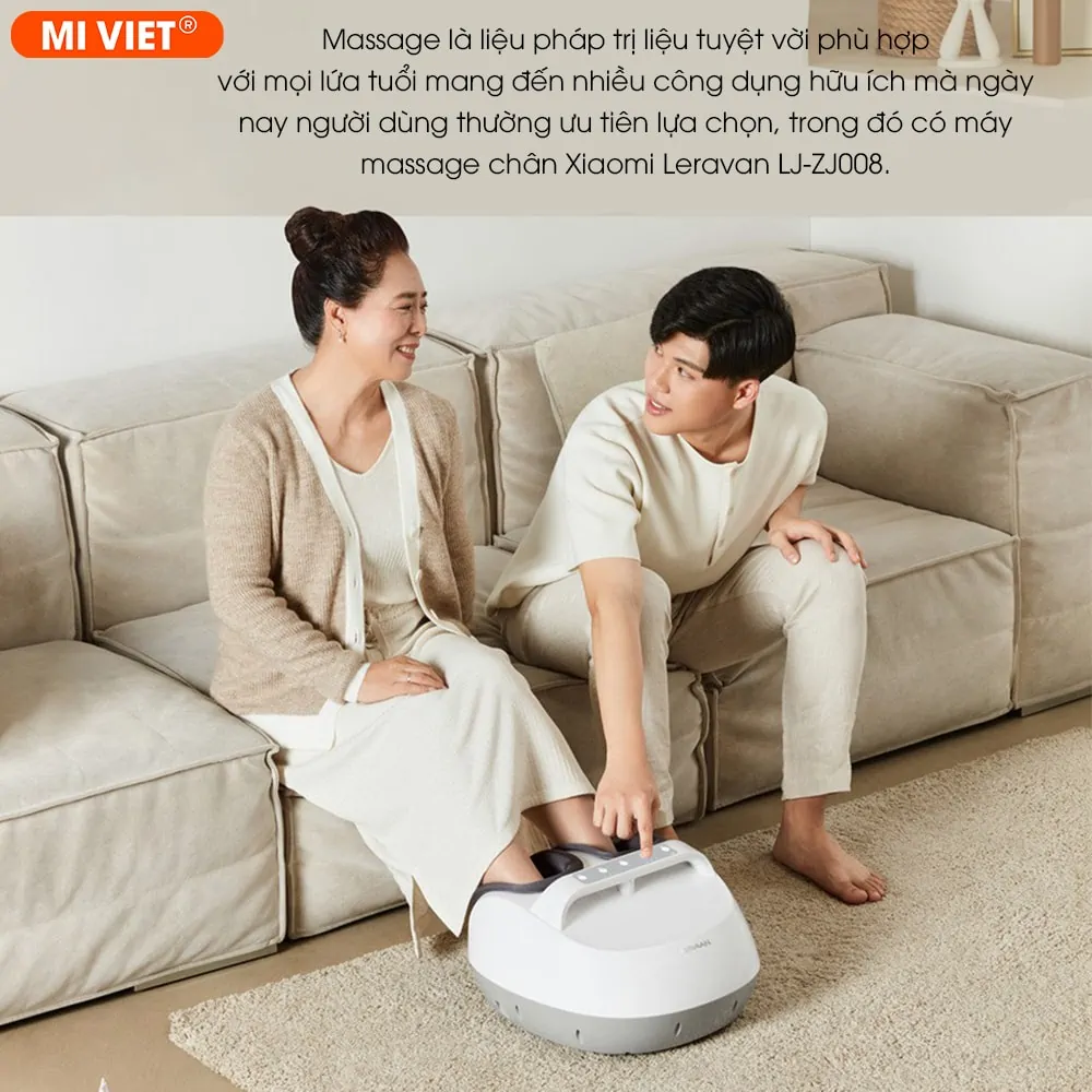 Máy massage chân bấm huyệt Xiaomi Leravan LJ-ZJ008 - Chính Hãng Máy massage chân Xiaomi Leravan LJ-ZJ008 phù hợp với mọi lứa tuổi