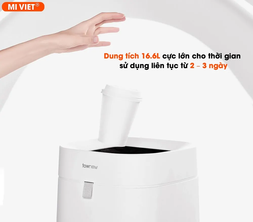 Dung tích lớn 16.6L tối ưu hơn