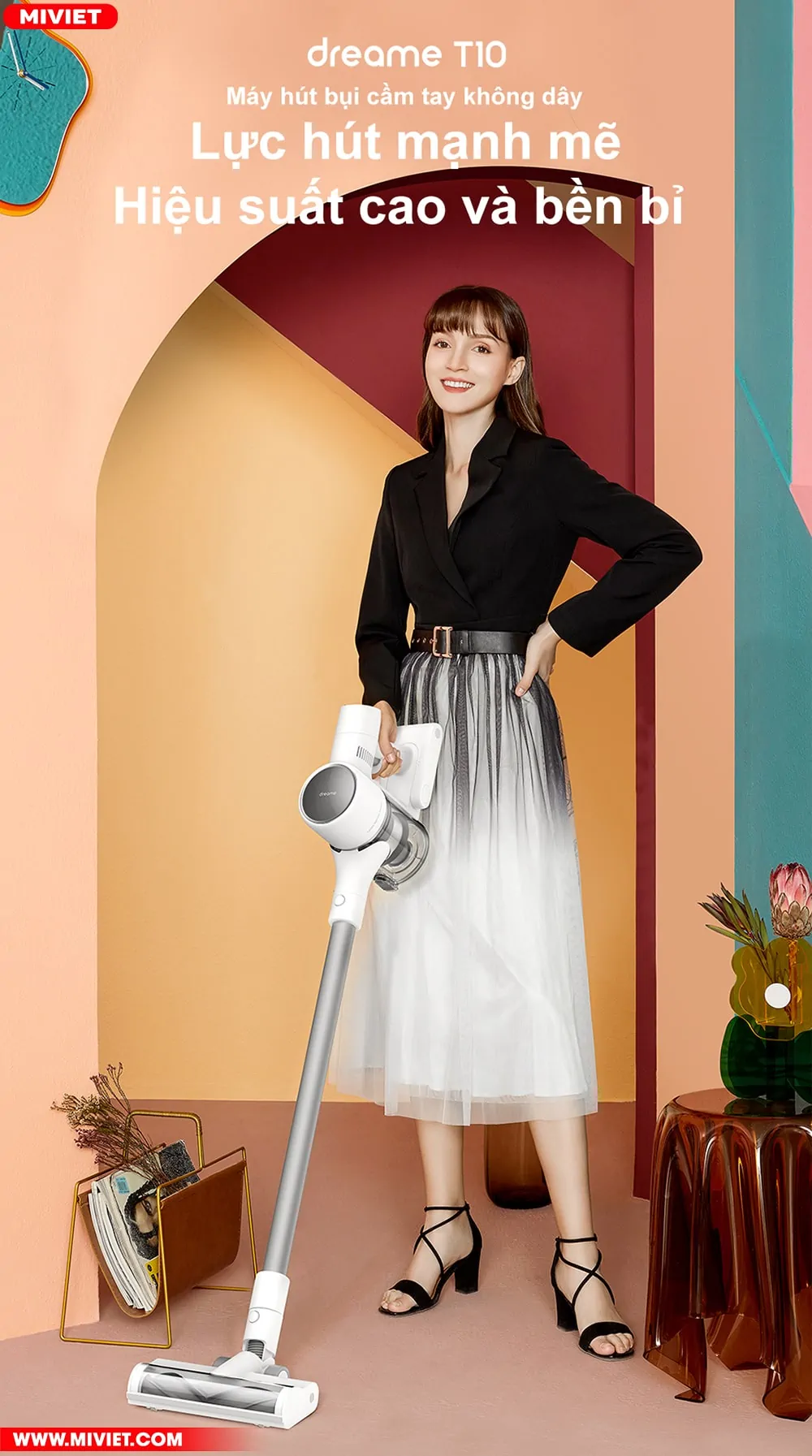 Máy hút bụi cầm tay không dây Dreame T10