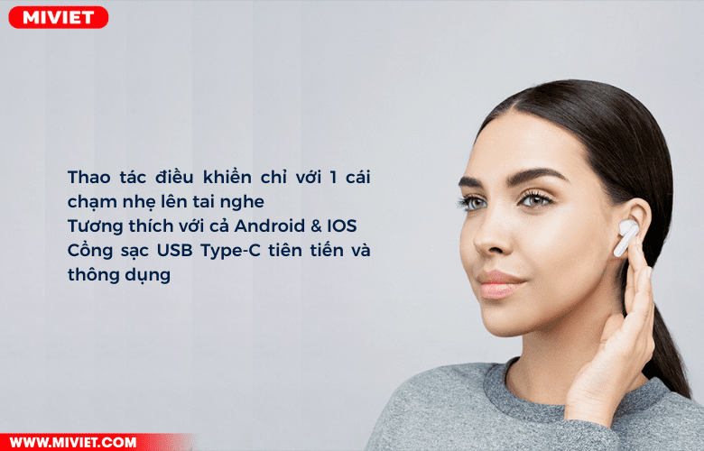 Tai nghe Bluetooth True Wireless Haylou GT7 Tai nghe Bluetooth True Wireless Haylou GT7 nhỏ gọn chỉ với 3.9g