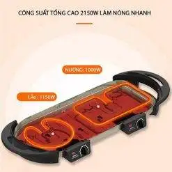 Bếp lẩu nướng đa năng 2 trong 1 Liven SK-J6860