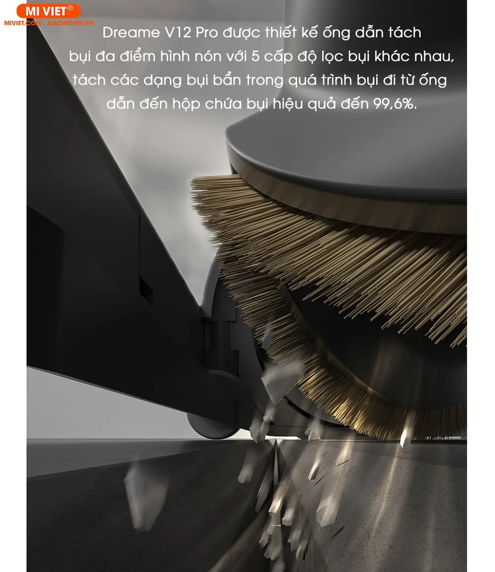 Công nghệ tách bụi đa điểm hình nón