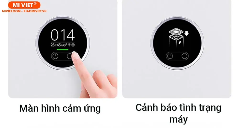Màn hình cảm ứng điều khiển dễ dàng