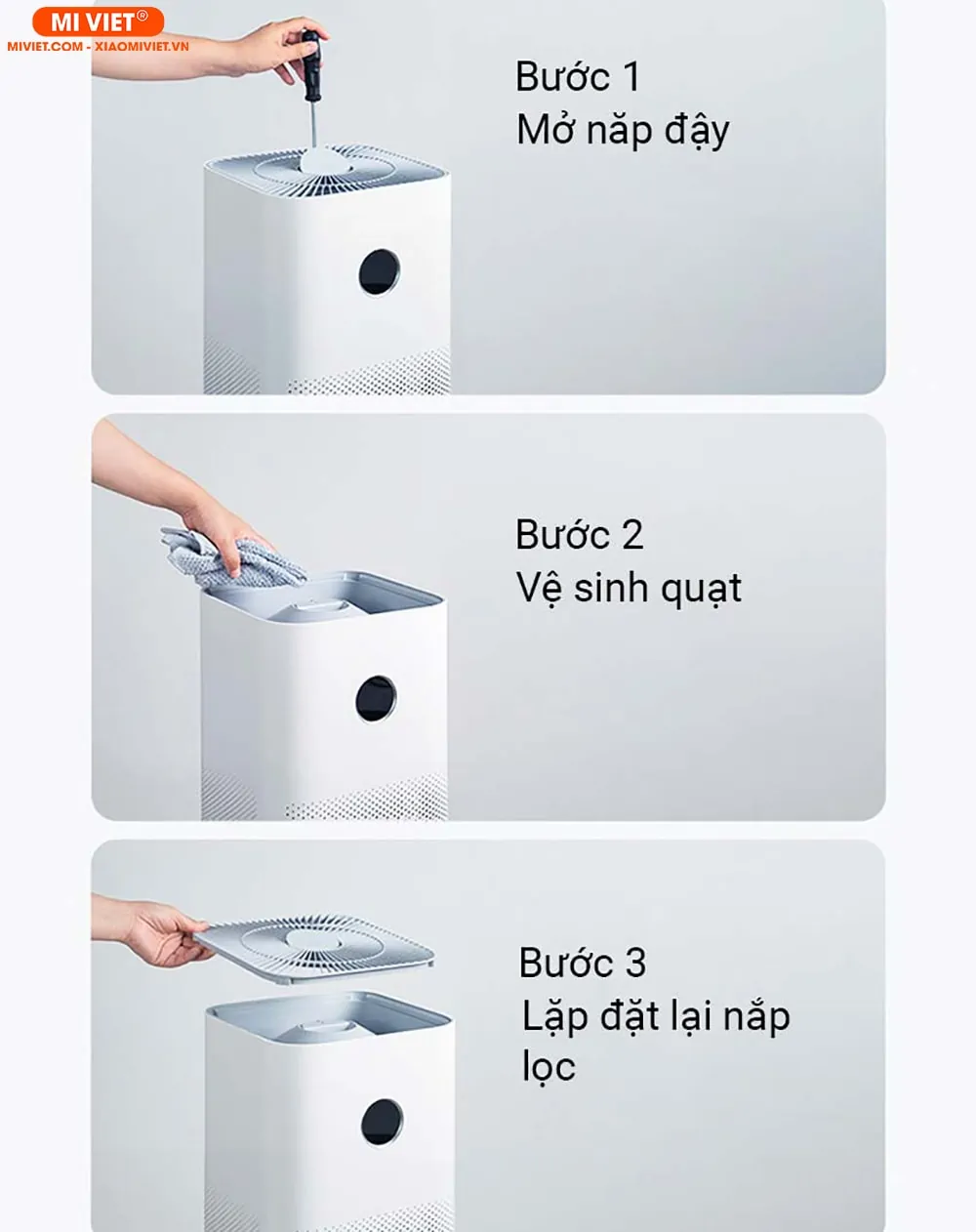 Thiết kế dễ dàng vệ sinh