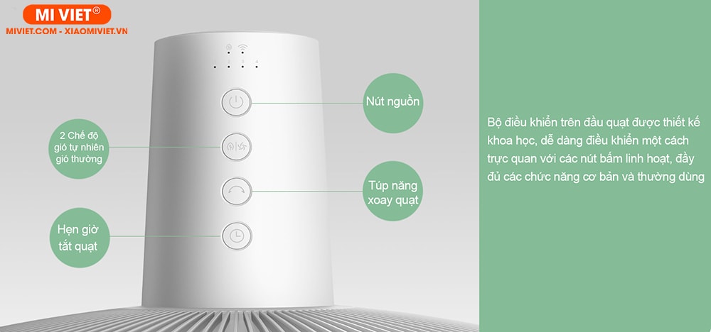Quạt đứng tích điện Mi Smart Standing Fan Pro - Bản quốc tế Điều khiển Mi Smart Standing Fan Pro thủ công