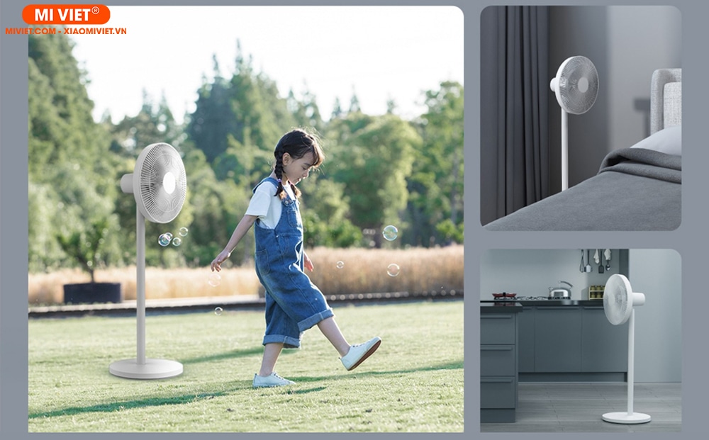 Quạt đứng tích điện Mi Smart Standing Fan Pro - Bản quốc tế Thoải mái sử dụng ở bất cứ đâu