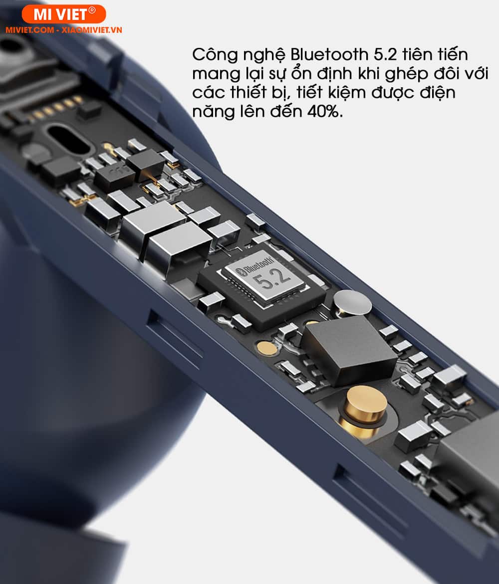 Công nghệ Bluetooth 5.2, chip xử lí Qualcomm QCC3040