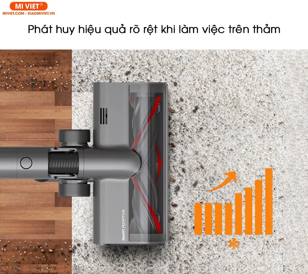 Máy hút bụi cầm tay cao cấp - Không dây Dreame T30 Máy hút bụi cầm tay không dây Dreame T30 phát hiu hiệu quả trên thảm