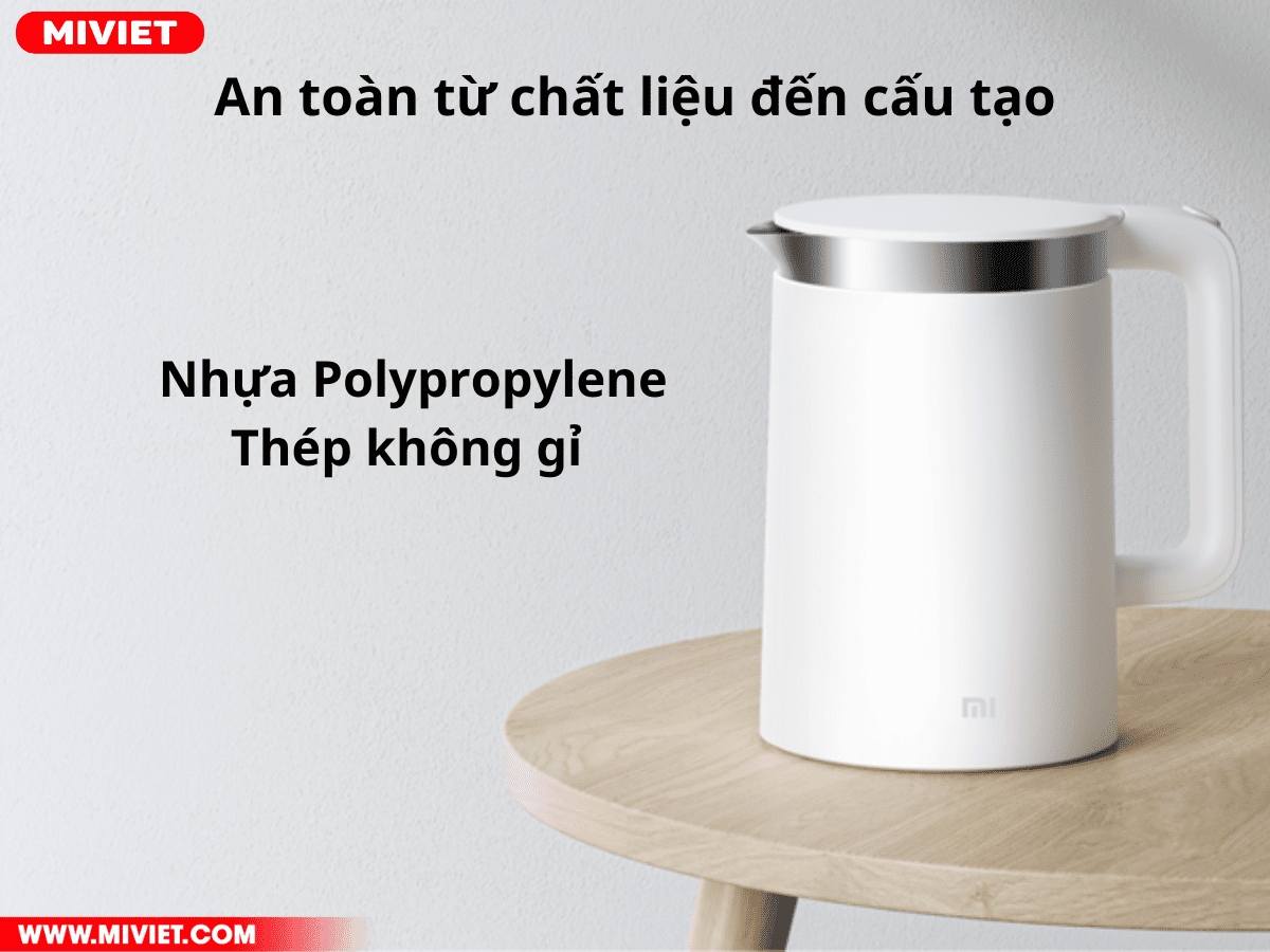 Ấm đun nước siêu tốc Xiaomi Mi Smart Kettle Pro GL Ấm đun nước siêu tốc Xiaomi Mi Smart Kettle Pro GL thiết kế bắt mắt