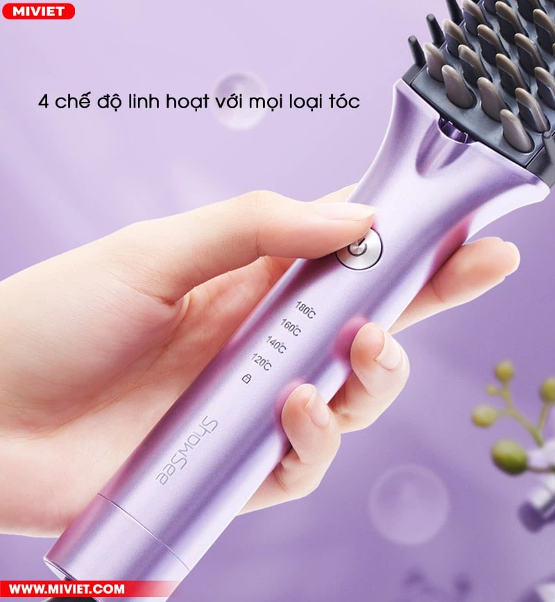 4 chế độ linh hoạt với mọi loại tóc