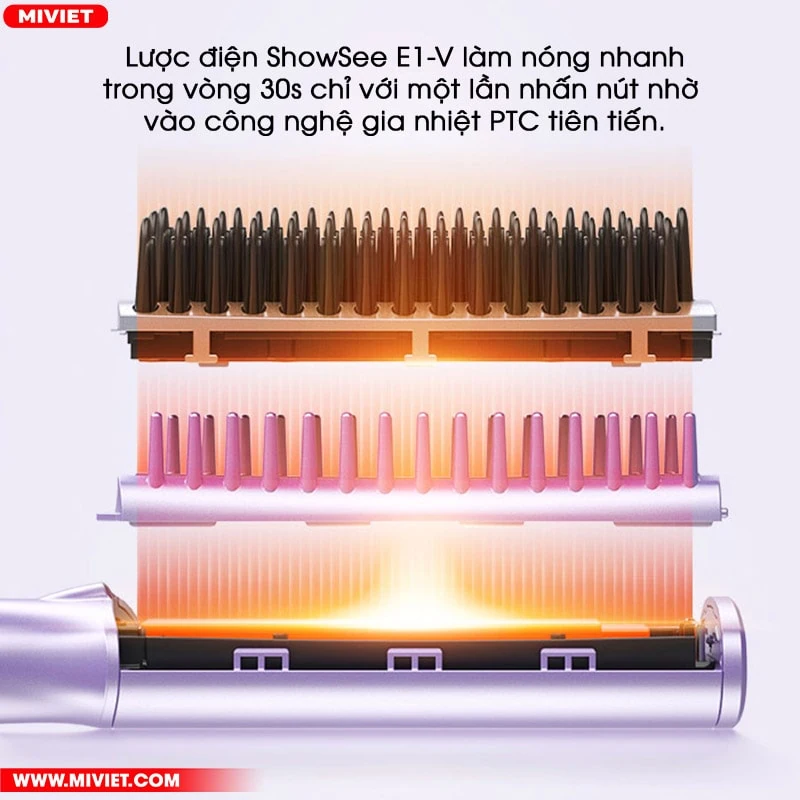 Nhiệt độ ổn định, làm nóng nhanh trong 30s 