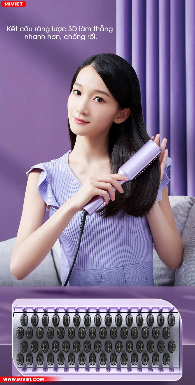 Thiết kế răng lược 3D, dễ thao tác