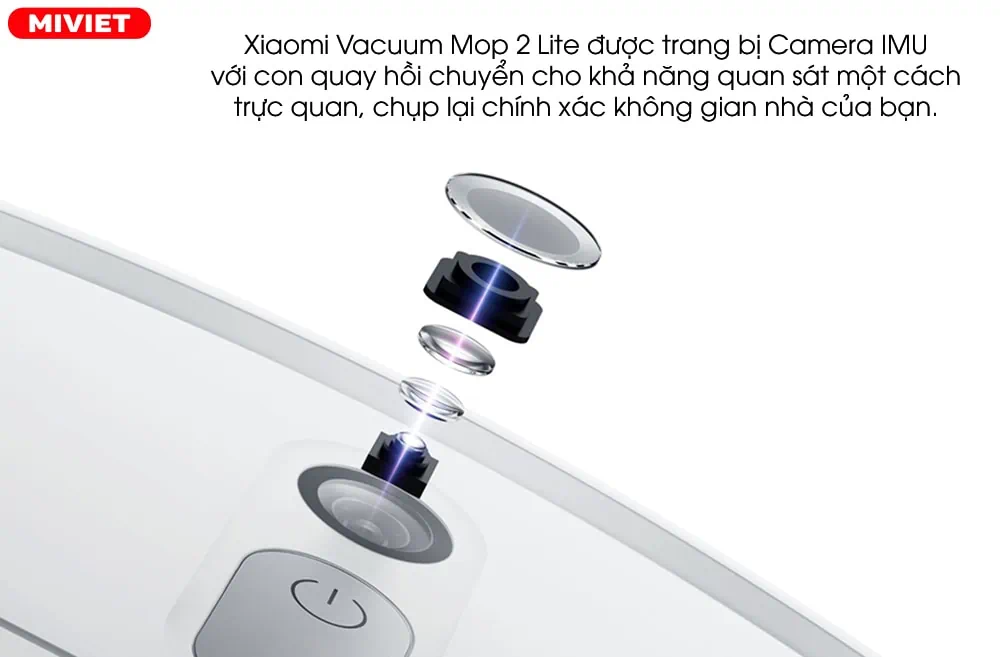 Robot hút bụi lau nhà Vacuum Mop 2 Lite - Quốc Tế Điều hướng bằng Camera IMU