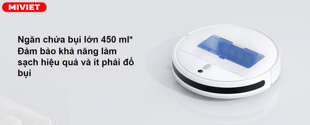 Hộp bụi có dung tích 450ml đảm bảo sức chứa cho 5 – 7 ngày làm việc