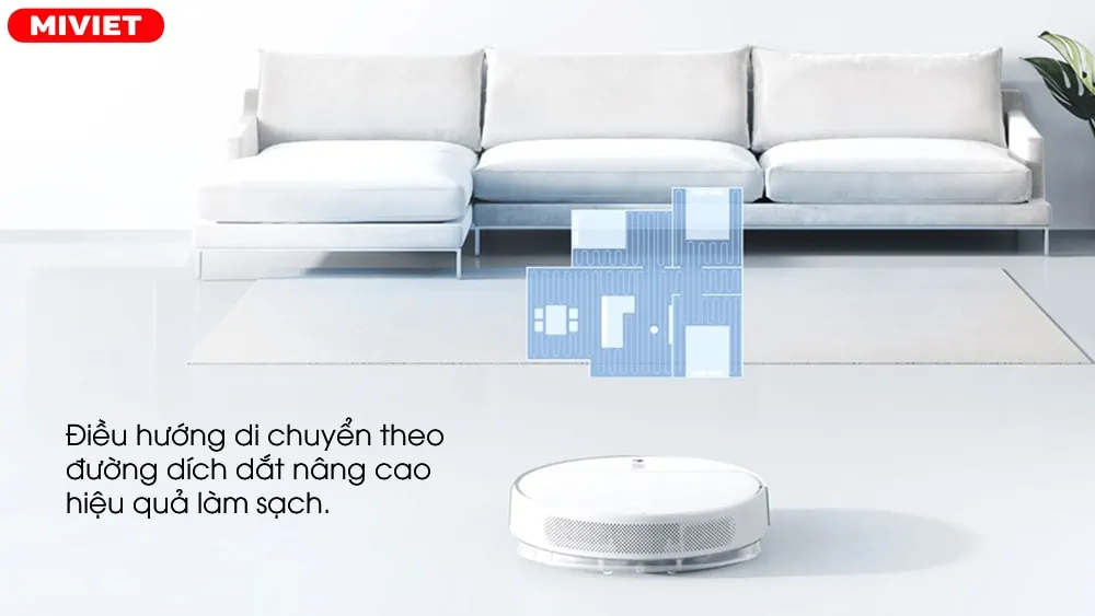 Robot hút bụi lau nhà Vacuum Mop 2 Lite - Quốc Tế Xiaomi Vacuum Mop 2 Lite hoạch định đường đi chính xác