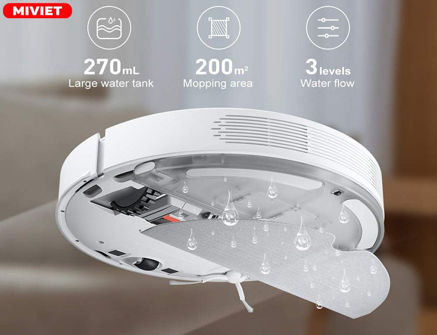 So sánh robot hút bụi lau nhà Dreame D9 và D9 Pro Hộp bụi và hộp nước lớn tích hợp bơm nước điện tử