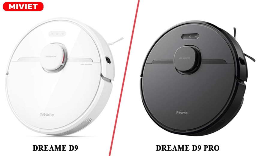 So sánh robot hút bụi lau nhà Dreame D9 và D9 Pro Robot hút bụi lau nhà Dreame D9 và D9 Pro