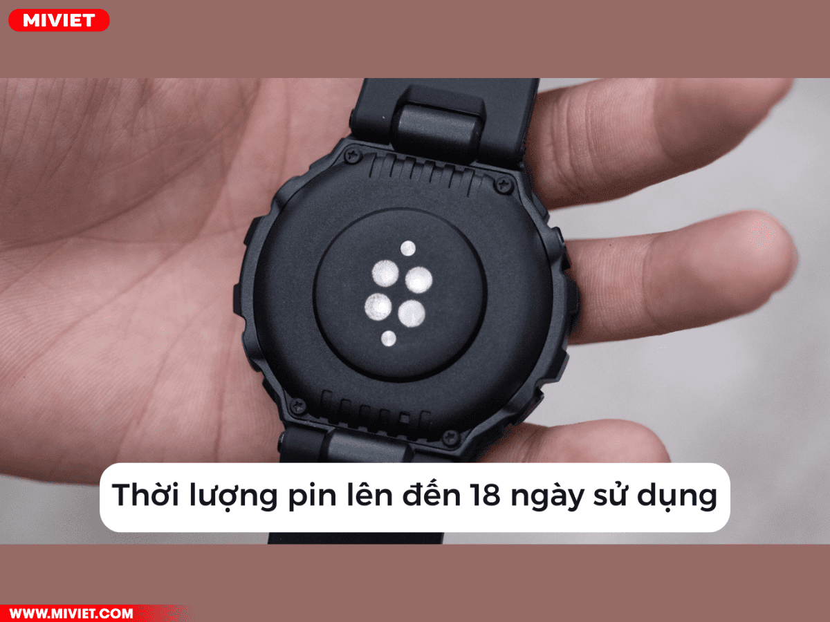 Đồng hồ thông minh Amazfit T-Rex Pro Đồng hồ thông minh Amazfit T-Rex Pro pin lên đến 18 ngày
