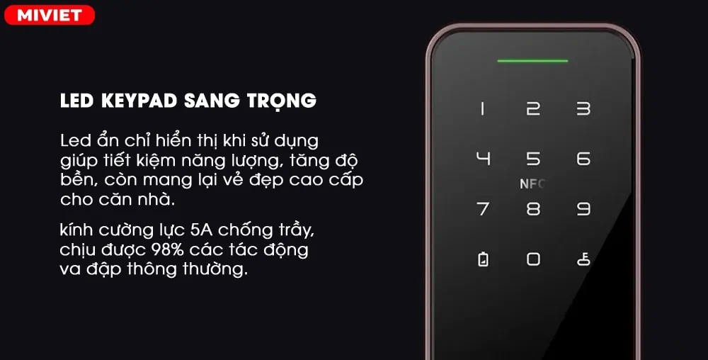 Led Keypad sang trọng, tiết kiệm năng lượng