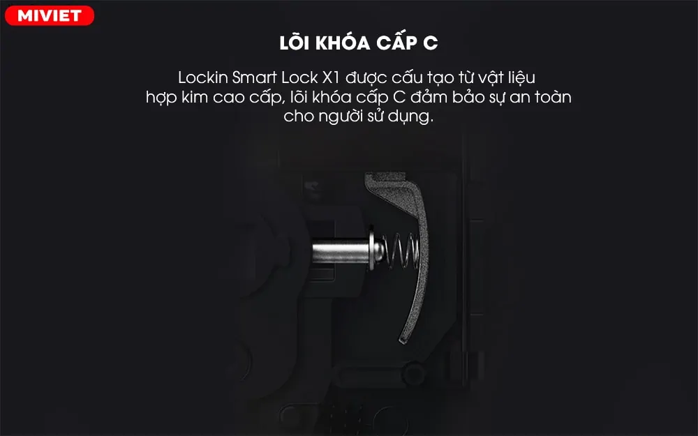 Lõi khóa cấp C đảm bảo sự an toàn cho người sử dụng