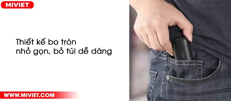 Thiết kế bo cong, bỏ túi nhỏ gọn