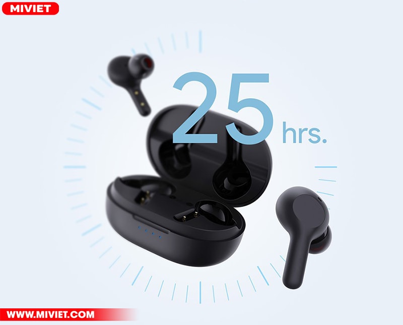 Thời lượng pin tối ưu cho 25 giờ sử dụng