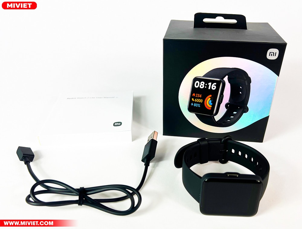Đồng hồ thông minh Redmi Watch 2 Lite - Bản quốc tế Bộ sản phẩm đầy đủ Redmi Watch 2 Lite