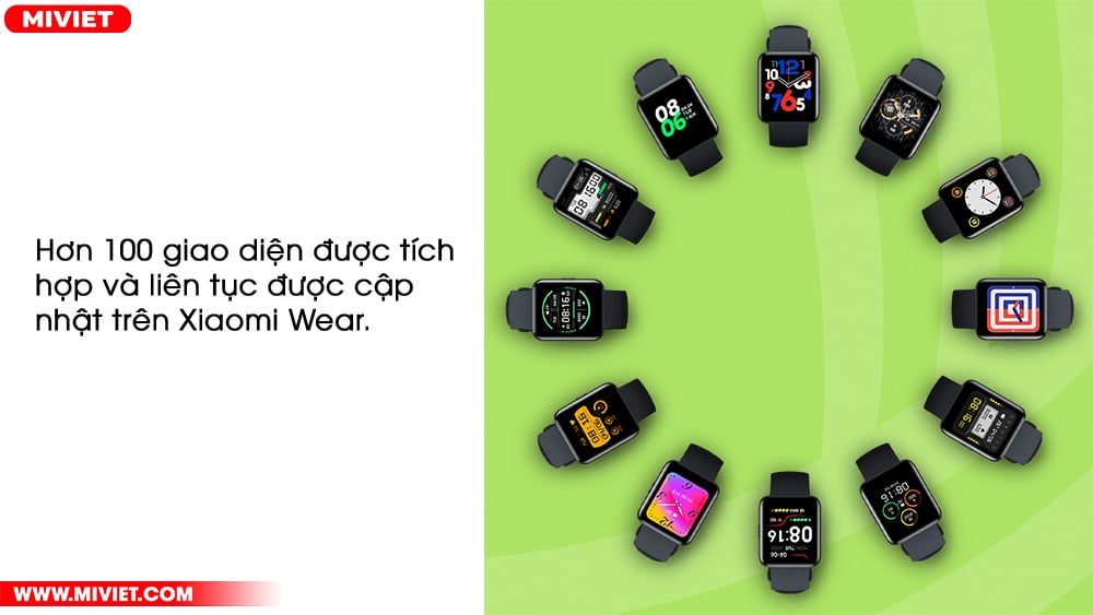 Đồng hồ thông minh Redmi Watch 2 Lite - Bản quốc tế Hơn 100 giao diện thoải mái khám phá