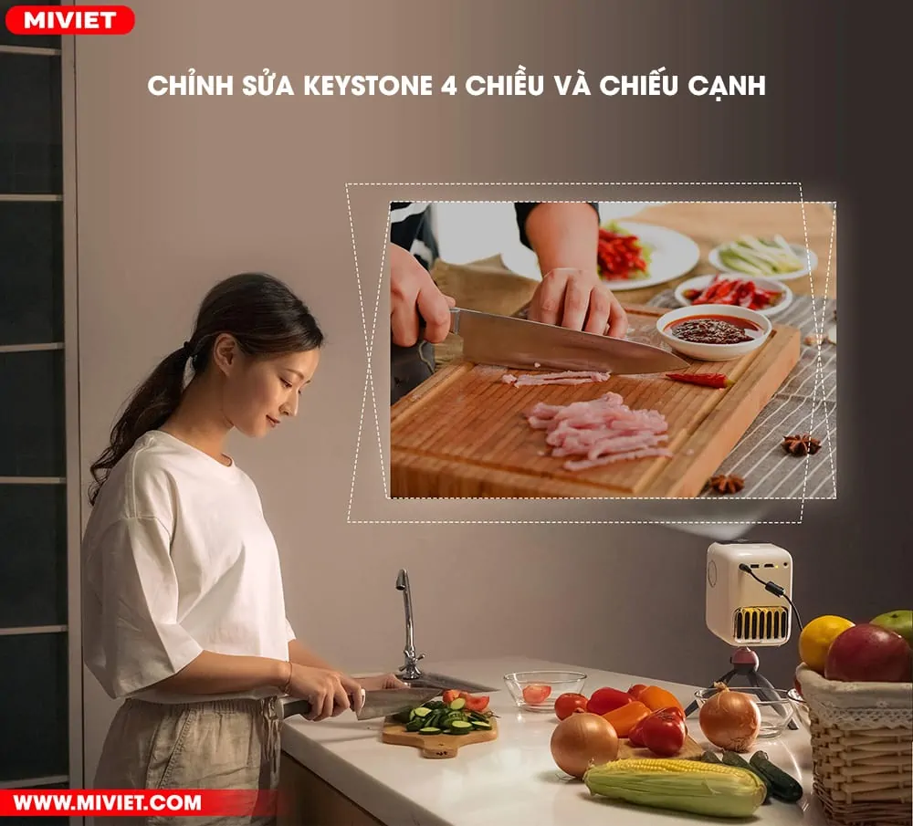 Chỉnh sửa Keystone 4 chiều và chiếu cạnh