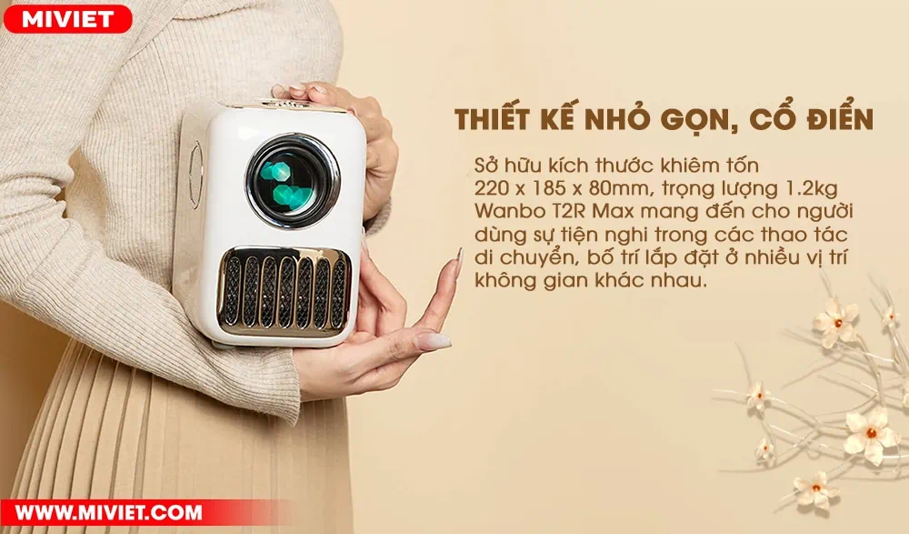 Thiết kế nhỏ gọn, cổ điển