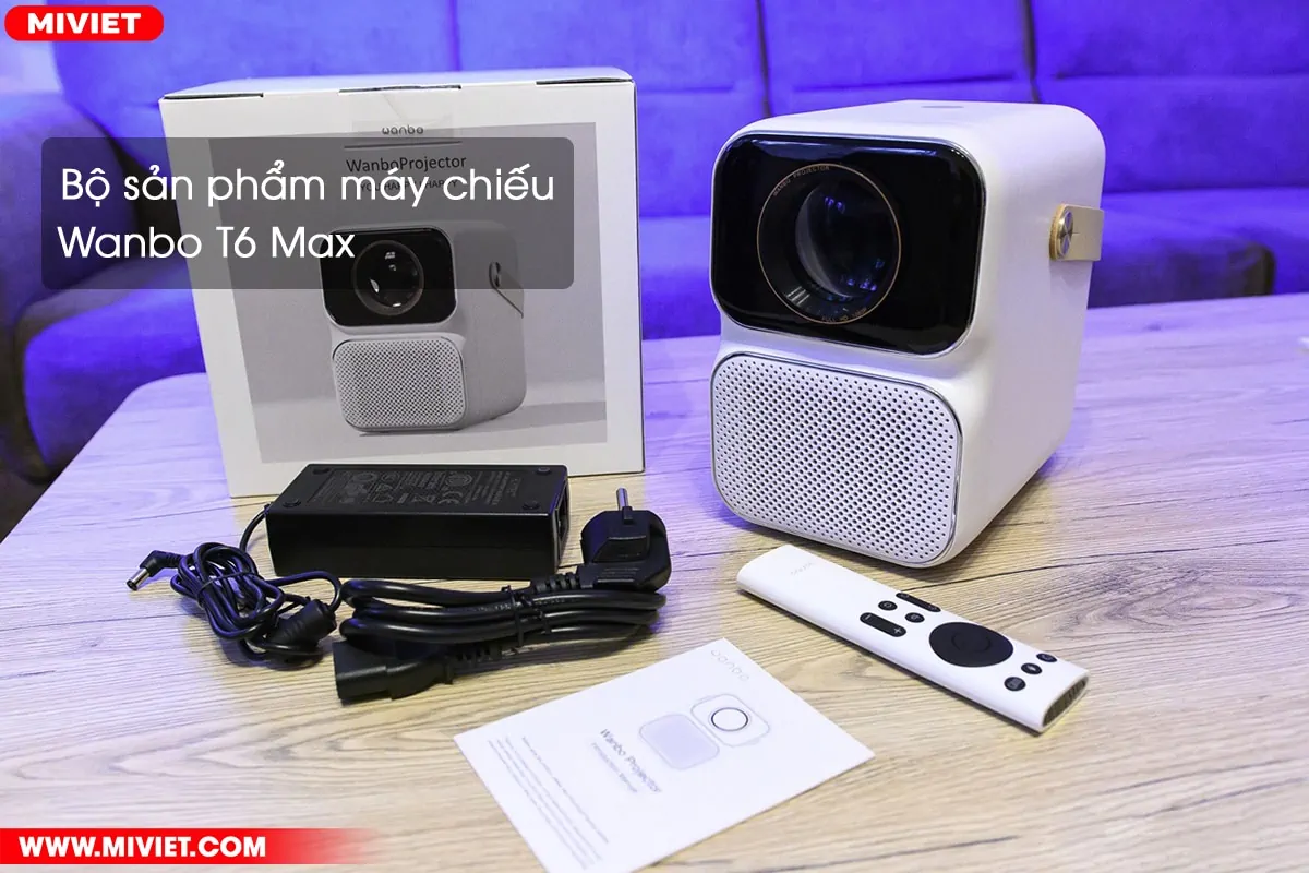 Bộ sản phẩm máy chiếu Wanbo T6 Max