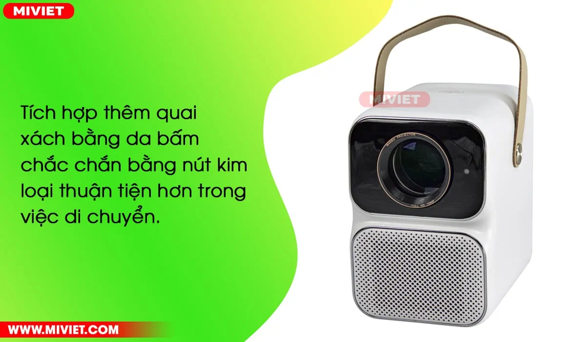 Tích hợp quai xách chất liệu da tinh tế