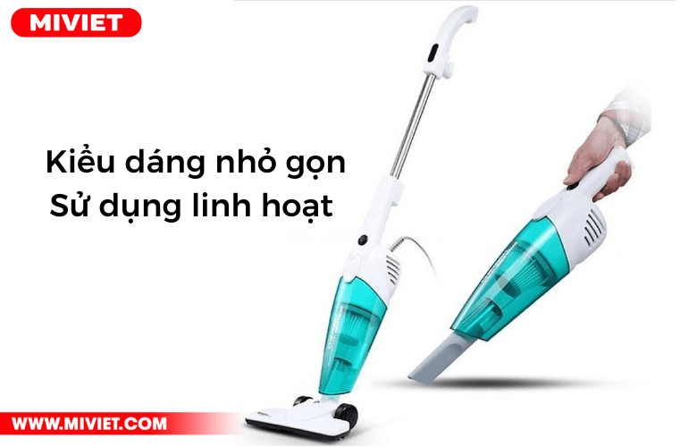 Máy hút bụi cầm tay Xiaomi Deerma DX118C kiểu dáng nhỏ gọn, linh hoạt