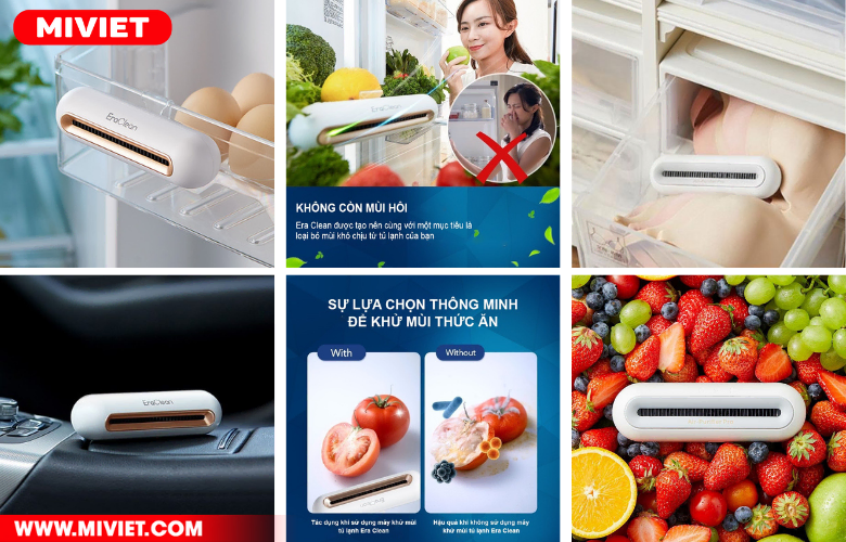 Máy tiệt trùng khử mùi tủ lạnh EraClean CW-B01 đa chức năng