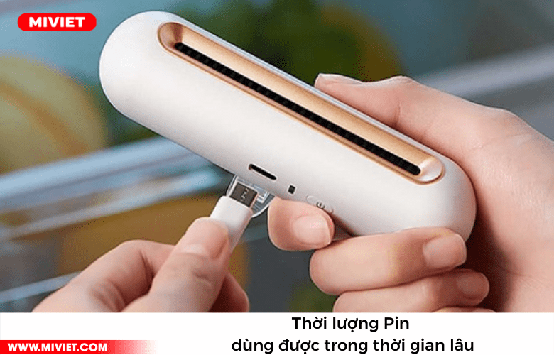 Máy tiệt trùng khử mùi tủ lạnh EraClean CW-B01 thời lượng Pin lâu dài