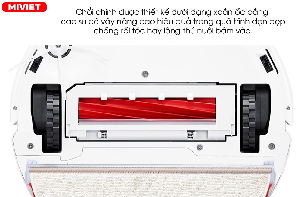 Robot hút bụi lau nhà Xiaomi Roborock Q7 Max – Bản Quốc Tế Chổi chính chống rối