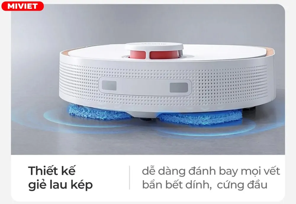 Chức năng lau 360 độ mang đến hiệu quả gấp đôi