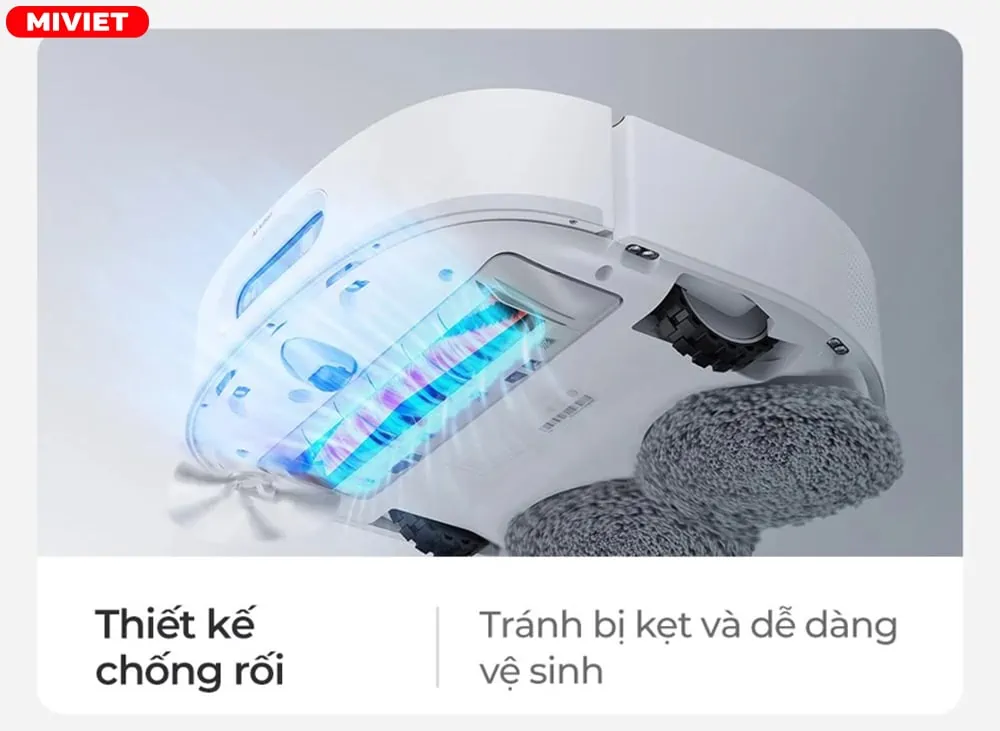 Thiết kế chổi chính dài hơn làm việc hiệu quả, chống rối tóc