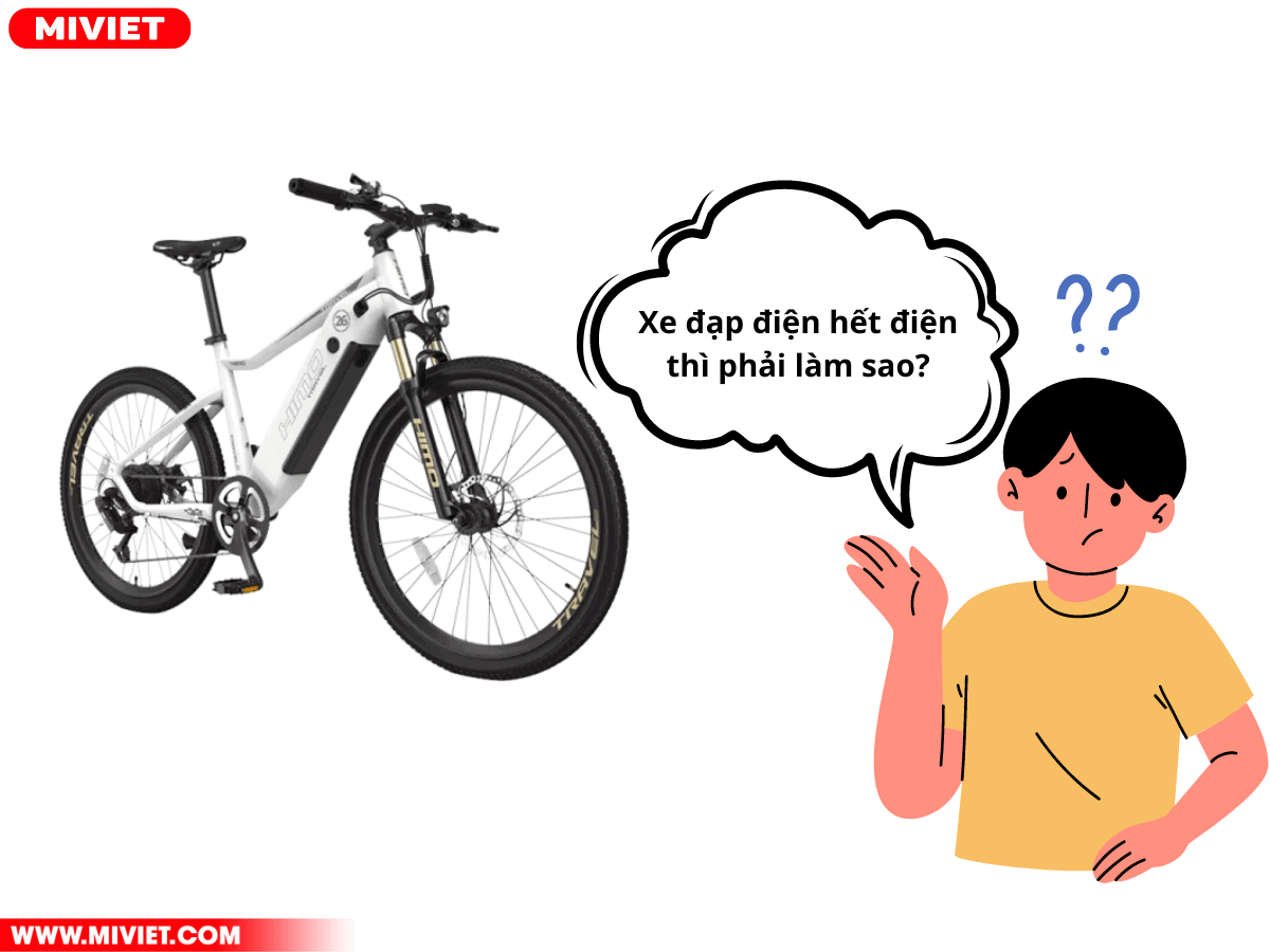 Cách xử lý sự cố xe đạp điện hết điện giữa đường