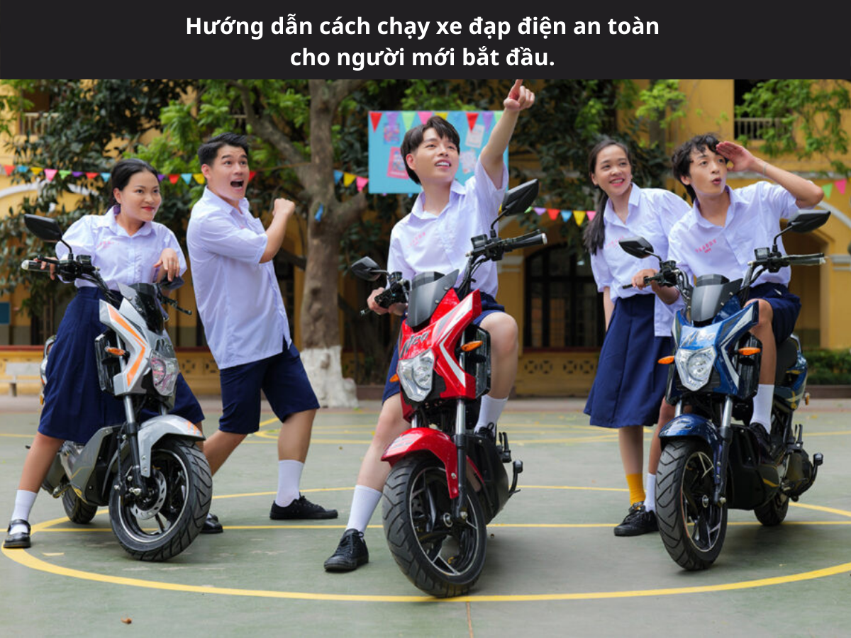 Hướng dẫn cách chạy xe đạp điện an toàn cho người mới bắt đầu