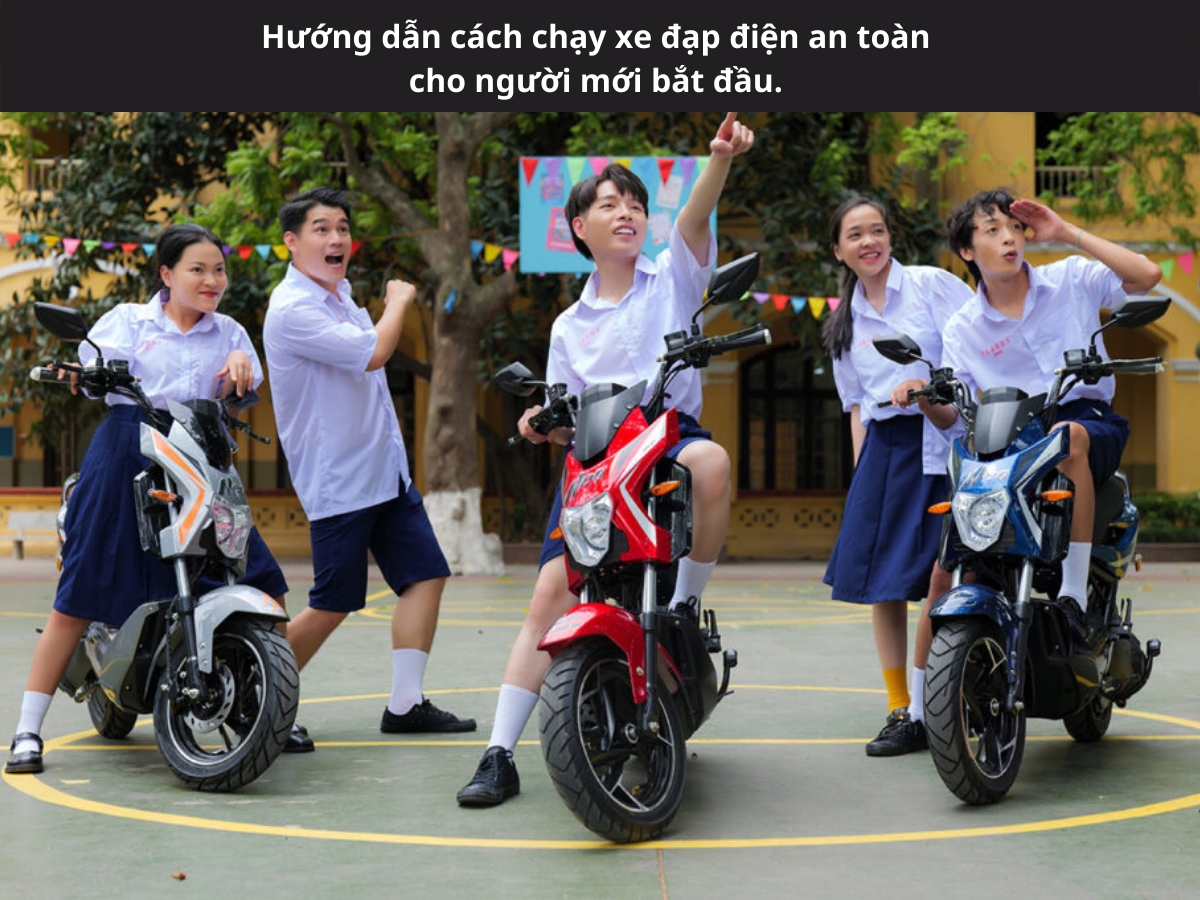 Hướng dẫn cách chạy xe đạp điện an toàn cho người mới bắt đầu