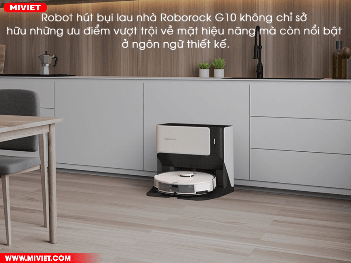 Robot hút bụi lau nhà Roborock G10 – Bản Quốc tế Dock sạc 3 trong 1, giặt khăn lau tự động