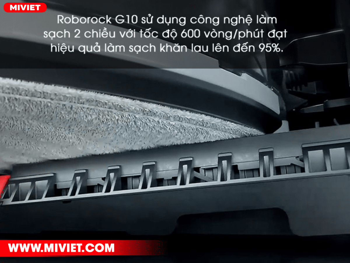 Robot hút bụi lau nhà Roborock G10 – Bản Quốc tế Áp dụng AI trong điều hướng, nhận diện vật cản