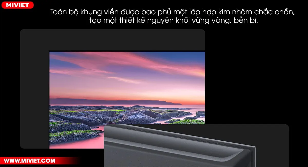 Khung viền kim loại chắc chắn, bền bỉ