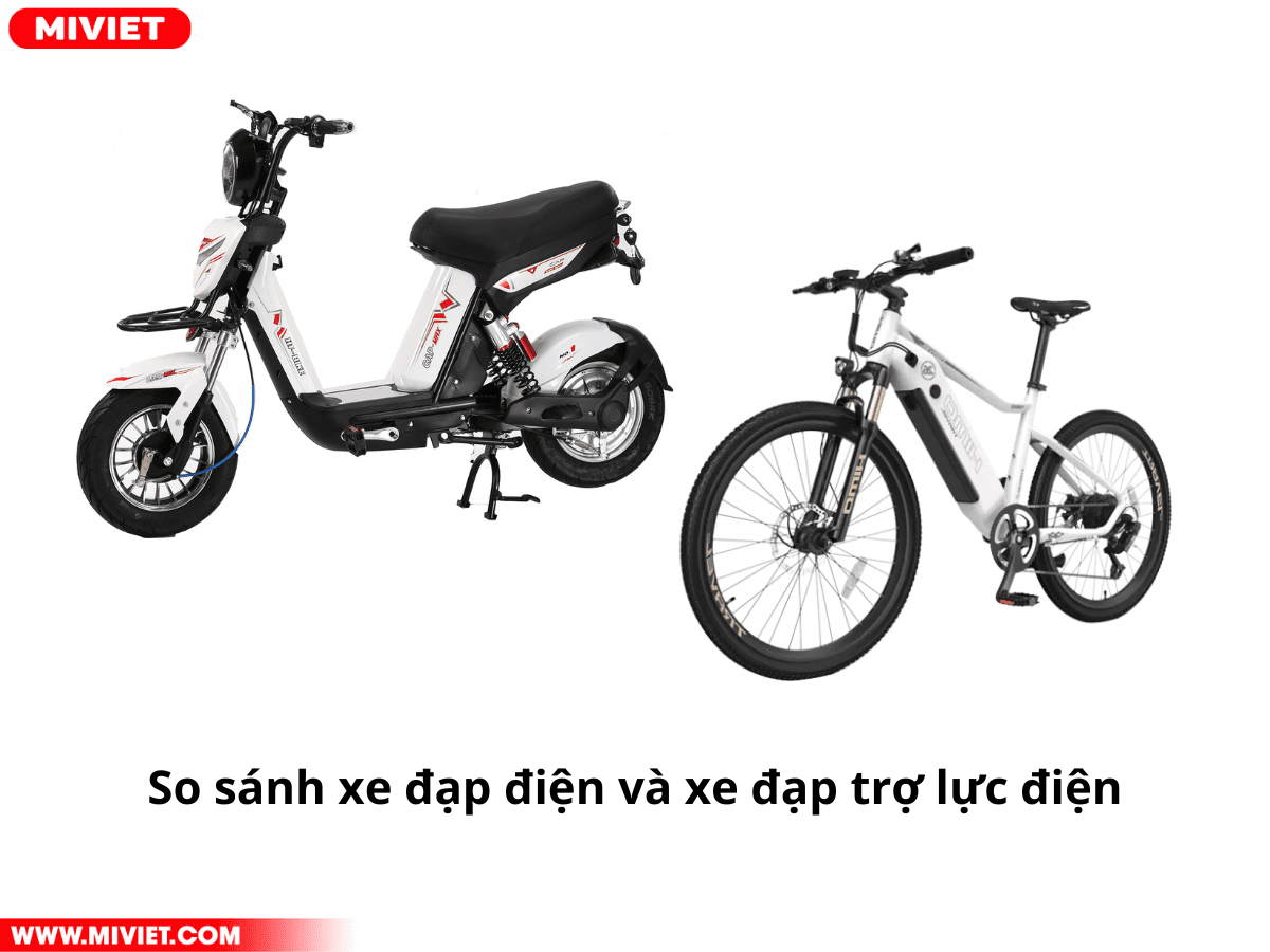 So sánh xe đạp điện và xe đạp trợ lực điện - tìm hiểu điểm khác biệt So sánh xe đạp điện và xe đạp trợ lực điện - tìm hiểu điểm khác biệt