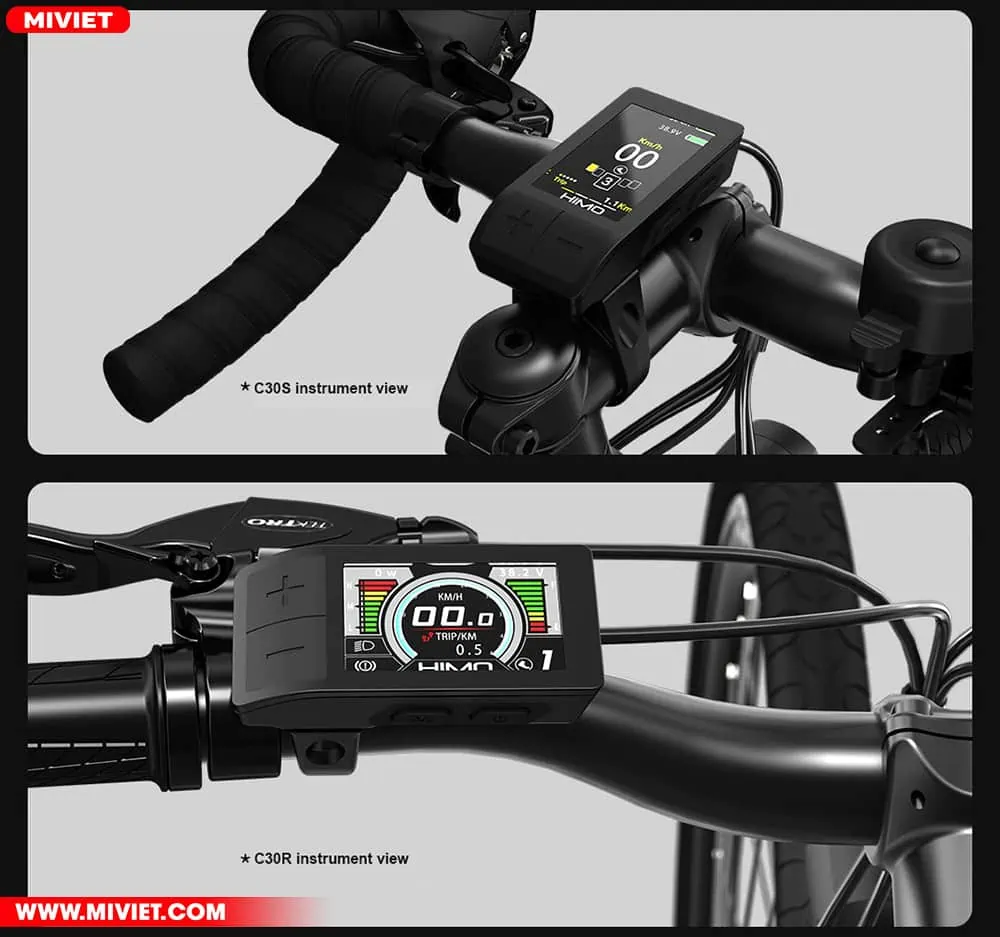 Màn hình LCD trên 2 phiên bản Himo C30R và C30S