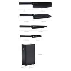 Bộ dao 5 món bằng thép không gỉ Xiaomi HuoHou HU0076 (1)