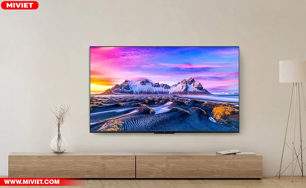 Tivi Xiaomi với thiết kế tràn viền đẹp mắt phù hợp với mọi không gian